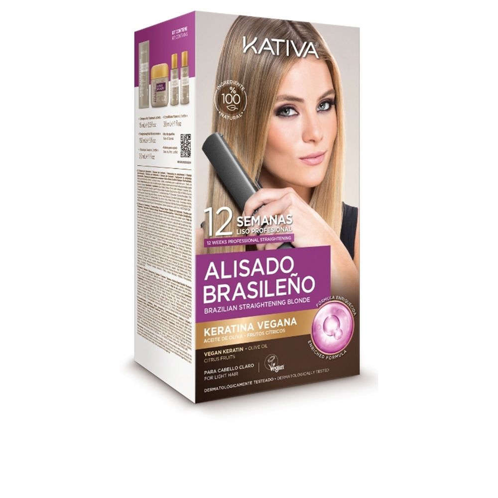 KATIVA PROFESSIONAL BRAZILIAN STRAIGHTENING PRO BLONDE CASE 6 pcs slika 2