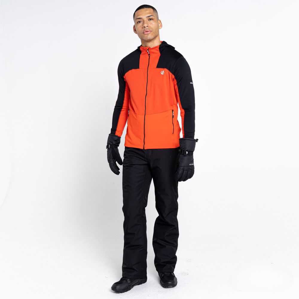 Dare2B Muški duks na kopčanje Revive II CoreStr, Infrared/Black slika 2