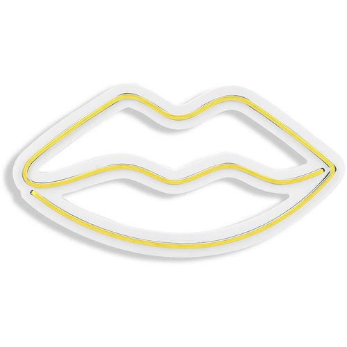 Wallity Ukrasna plastična LED rasvjeta, Lips - Yellow slika 14