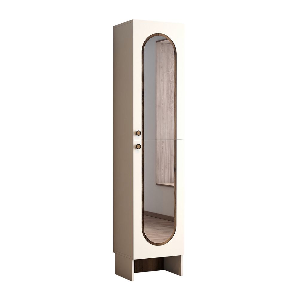 Hall Stand Palermo M - Krem i Orah slika 6