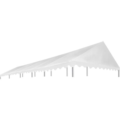 Krov za šator za zabave 5 x 10 m bijeli 450 g/m² slika 13