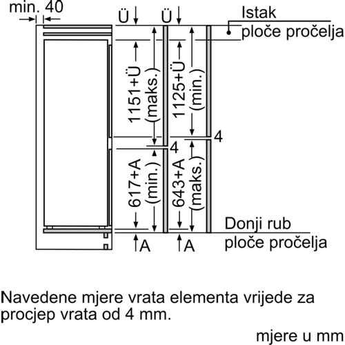 Bosch ugradbeni hladnjak KIS87AFE0 slika 9