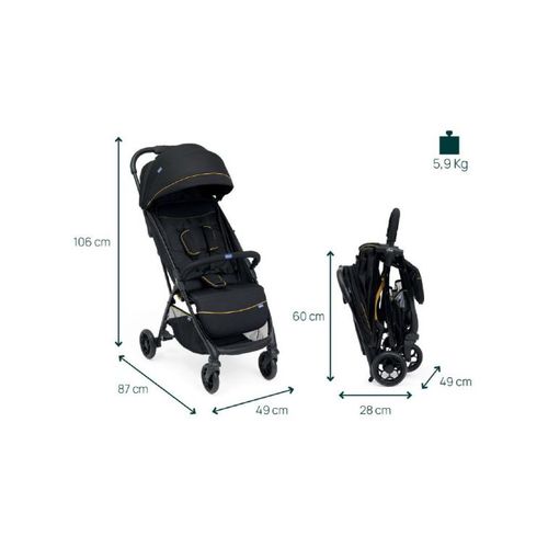 Chicco Kolica Glee, Uneven Black slika 4