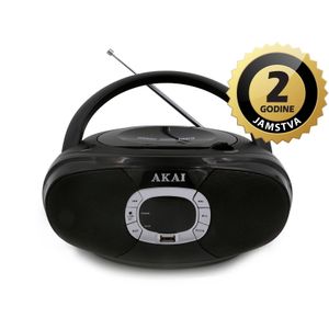 AKAI CD player, FM radio, AM radio, USB, MP3, LED, DC + baterije BM004A-614BT