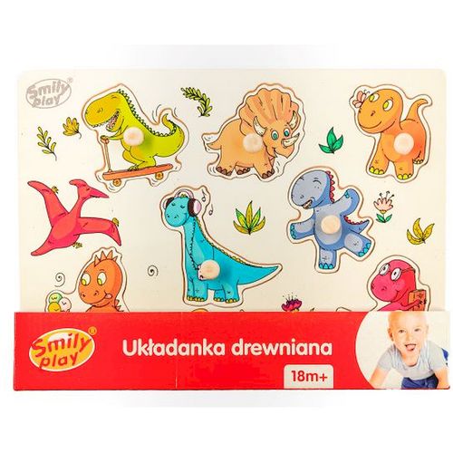 Smily Play drvene puzzle Dinosaur slika 2