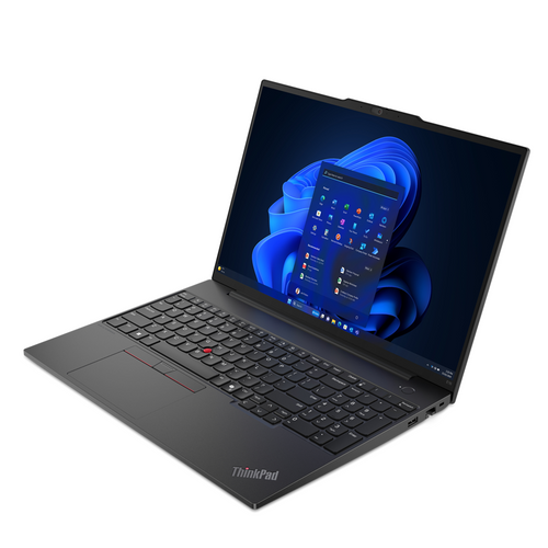 Lenovo Think 21MA002YCX ThinkPad E16 G2 Core Ultra 7 155H (16C/22T, Max Turbo 4.8GHz, 24MB), 1x 16GB DDR5 5600, SSD 512GB NVMe, 16.0" WUXGA (1920x1200) AG IPS 300n, Intel Grph, GLAN, Wi-Fi 6E, BT, KybUK BL, Thunderbolt 4, HDMI, FPR, Cam IR+FHD1080p, Alum, 2Wx2, 57Wh, no OS, 3YW slika 5