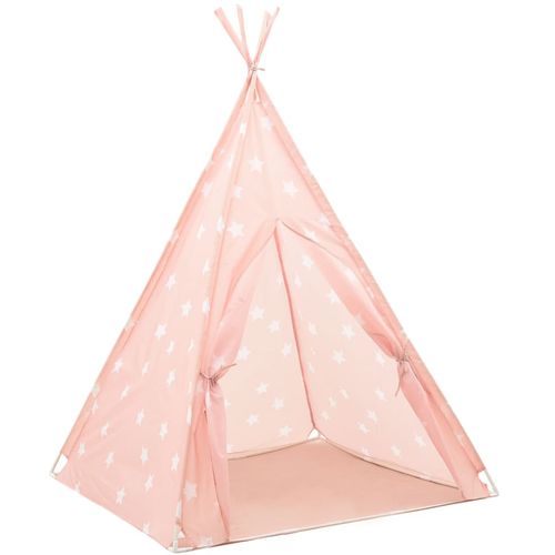 Dječji šator tipi od poliestera ružičasti 115 x 115 x 160 cm slika 3