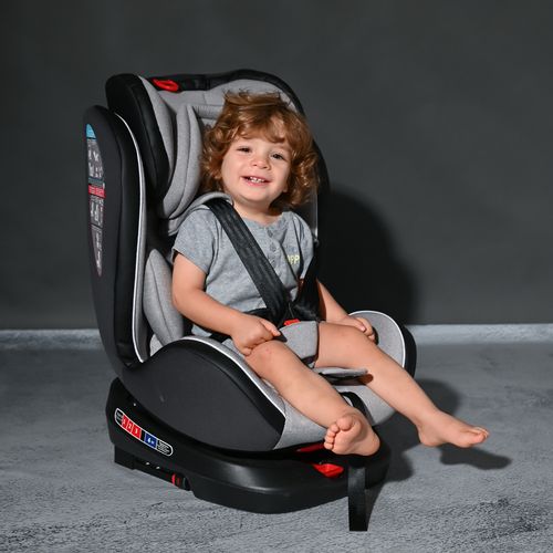 LORELLI NEBULA Autosjedalica  360° Isofix Grey Crowns 0-12 godina/0-36 kg (0+/1/2/3) slika 7