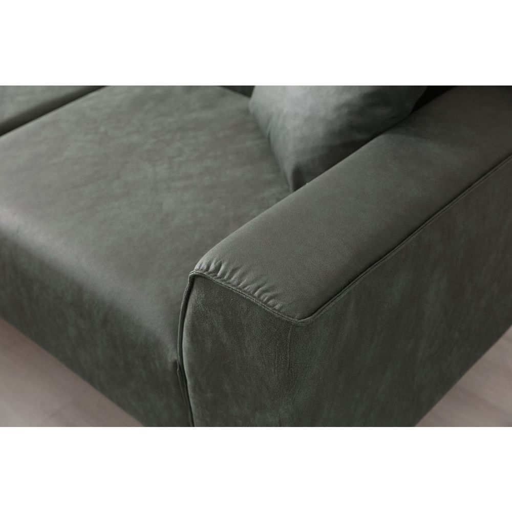 Ugaona sofa New Petra L - zelena boja slika 4