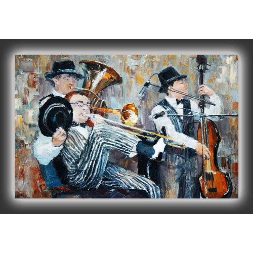 4570MDACT-019 Multicolor Decorative Led Lighted Canvas Painting slika 3