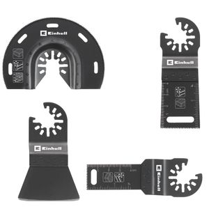 Einhell Pribor za multi tool 4-delni set dodataka za multifunkcionalni alat za drvo i plastiku sitni zub