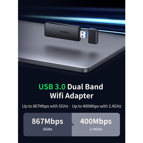 Ugreen USB WiFi adapter AC1300, 1300Mbps 802.11 Dual Band slika 3