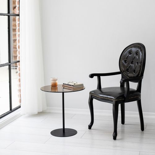 Woody Fashion Bočni stol, Chill-Out - Black, Bronze slika 1