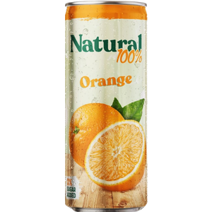 Natural 100% Orange limenka 250ml