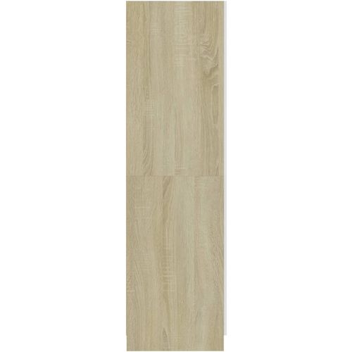 Ormar bijeli i boja hrasta 80x52x180 cm od konstruiranog drva slika 15