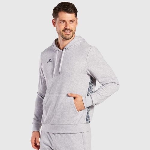 Hoodie Erima Essential Team Light Grey Marl/Slate Grey slika 4