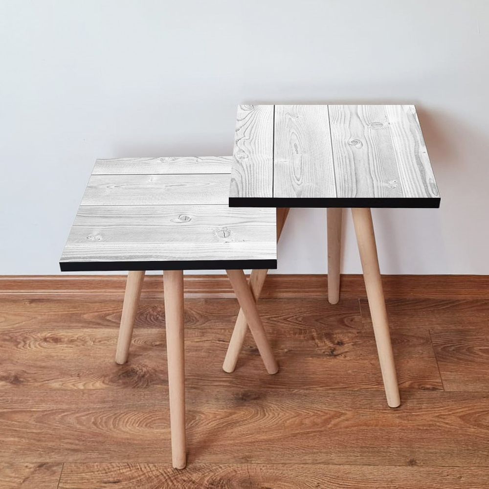 Nesting stolovi 2Shp364 - (2 komada) - boje: bijela slika 1