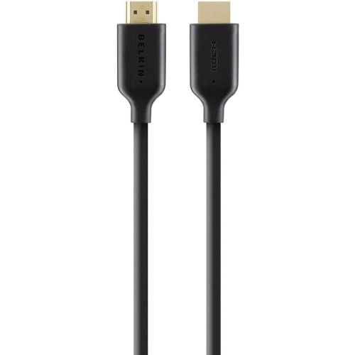 Belkin HDMI priključni kabel HDMI A utikač, HDMI A utikač 5.00 m crna F3Y021bt5M audio povratni kanal (arc), pozlaćeni kontakti, Ultra HD (4K) HDMI HDMI kabel slika 1