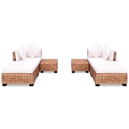 Sofa Set 16 kom Prirodni Ratan slika 7