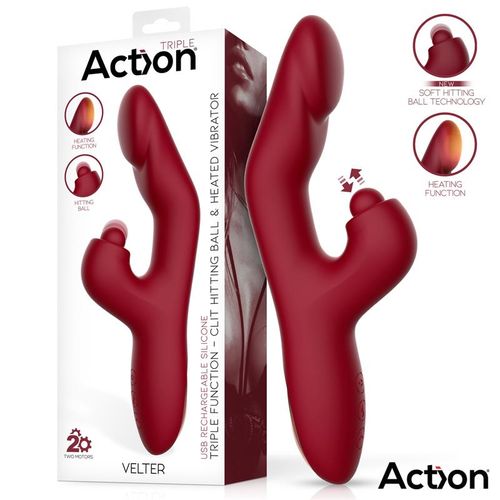 Action Velter rabbit vibrator s funkcijom grijanja slika 1