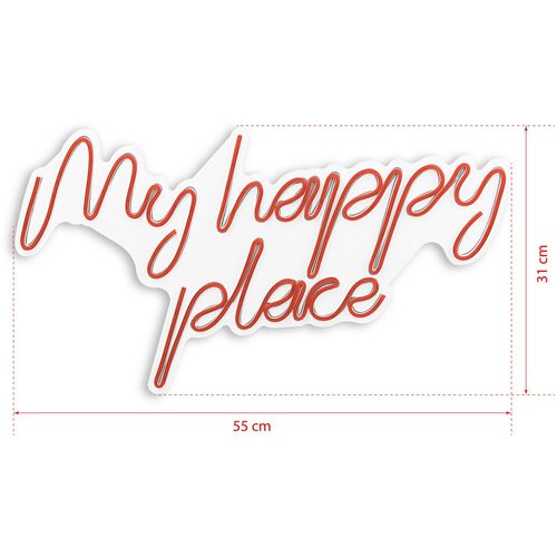 Wallity Zidna LED dekoracija, My Happy Place - Red slika 8