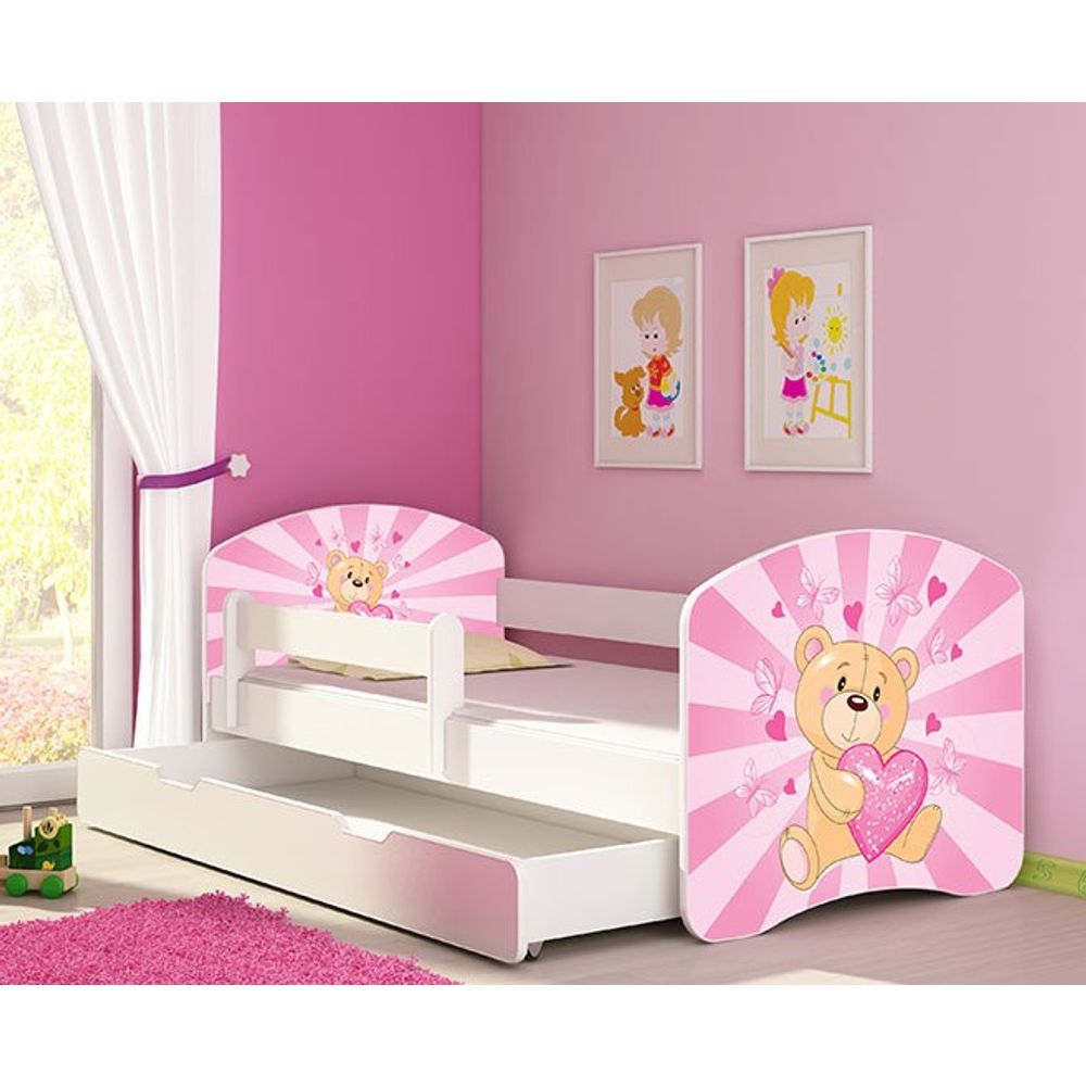ACMA Dječiji krevet Acma II sa ladicom White - 180x80cm - Dezen 10 slika 1