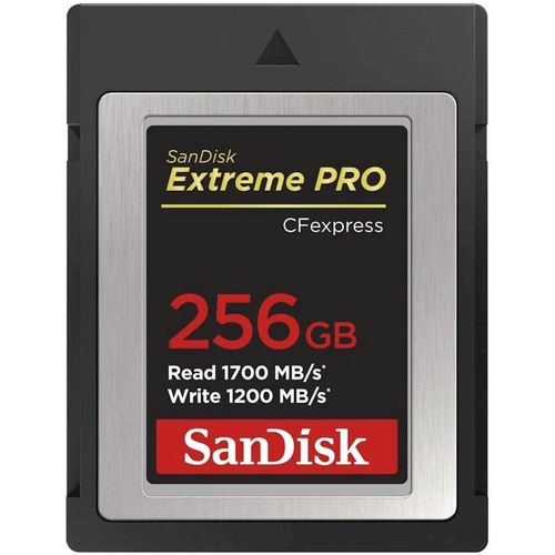 SanDisk Extreme PRO CFexpress Type B, 256GB, 1700MB/s čitanje, 1200MB/s pisanje slika 1