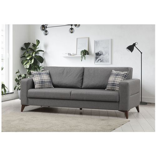 Kristal 3 - Dark Grey Dark Grey 3-Seat Sofa-Bed slika 1