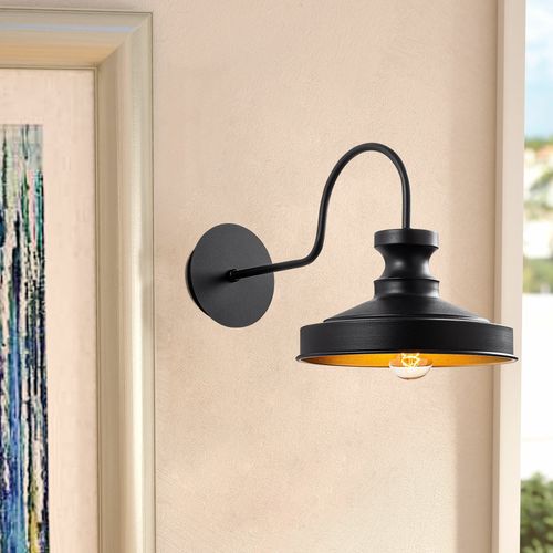 Opviq Zidna lampa BOAT crna, metal, 22 x 42 cm, visina 23 cm, E27 40 W, Berceste - 182BLACK-A slika 2