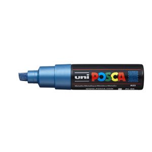 UNI POSCA marker pc-8k metallic plavi