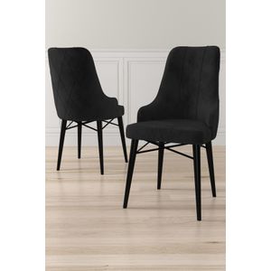 Neta - Crni Set Stolica (6 Komada)