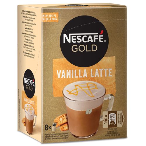 Nescafé Gold vanilla latte 148g, 8x18.5g slika 1