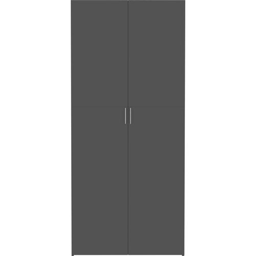 Ormarić za pohranu visoki sjaj sivi 80x35,5x180 cm od iverice slika 15