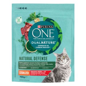 	 PURINA ONE® DUAL NATURE ZA STERILIZIRANE MAČKE Bogata govedinom, 8x750g