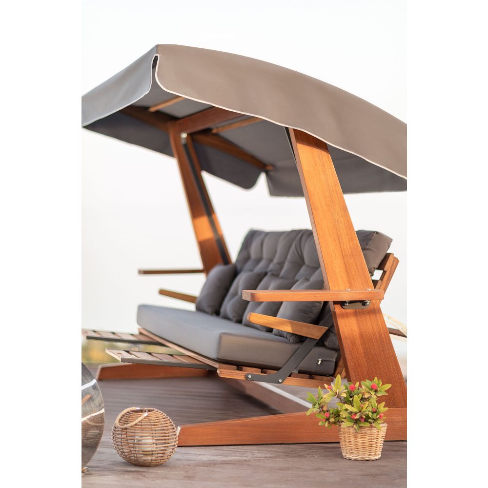 Luna Deluxe 2600 - Antracitni Trostruki Ljuljački Stolac slika 4
