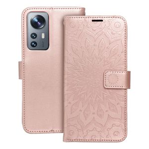 MEZZO Book case za XIAOMI 12 Lite mandala rose gold