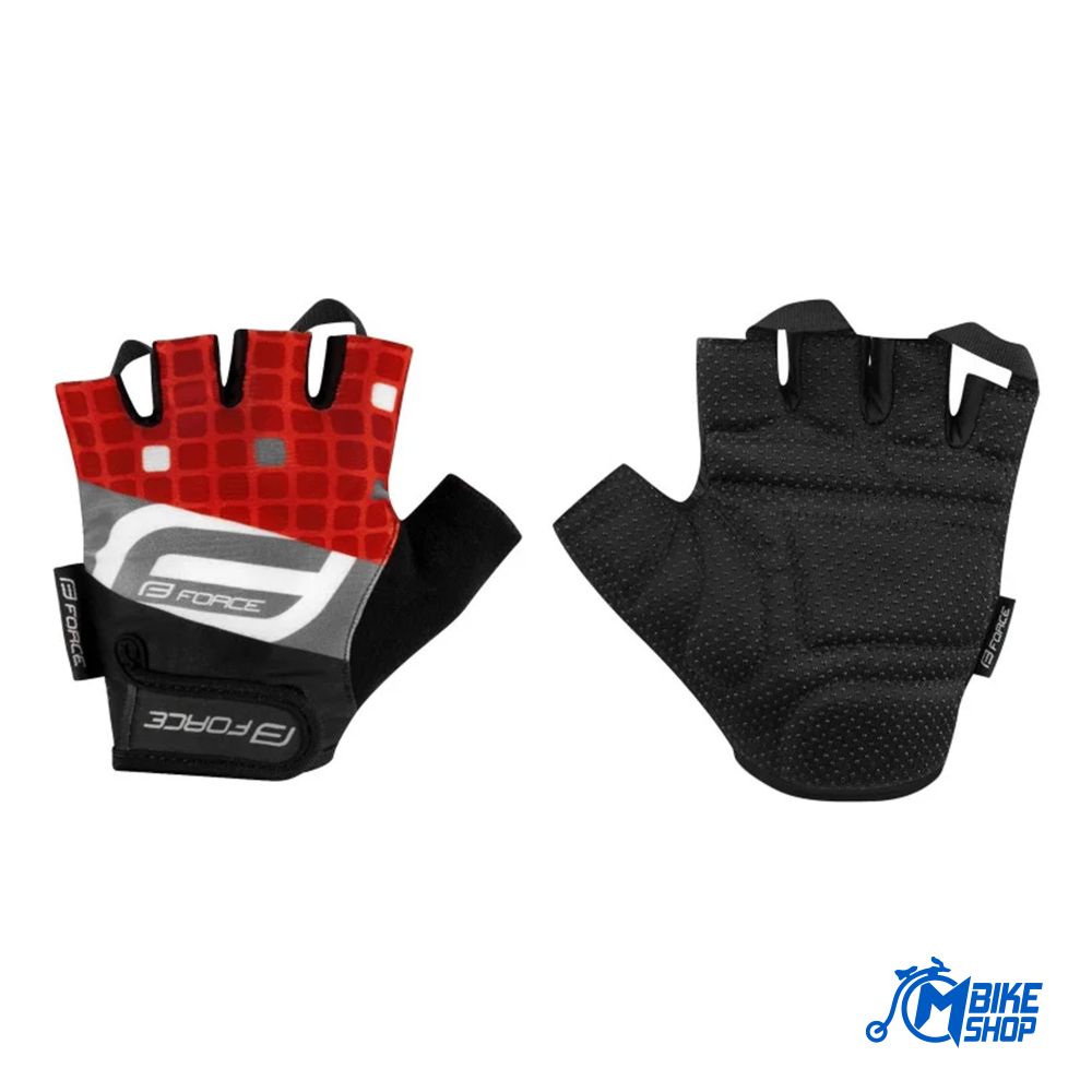 Force Rukavice za biciklizam Square Black/Red slika 1