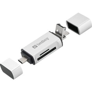 Sandberg čitač kartica s USB-C, USB-A i micro-USB priključcima