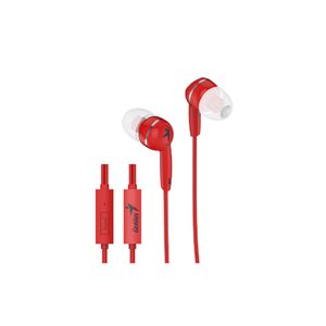 Genius slušalice HS-M320 crven in-ear, 3.5mm, mikrofon, 1.1m 20 Hz- 20K Hz, 88dB