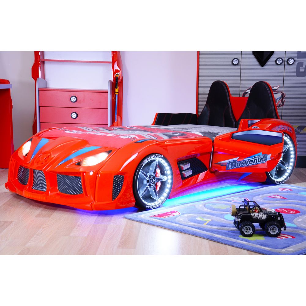 Mnv3 - Crveni Višenamjenski Krevet za Automobil slika 2