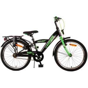Volare Thombike 20" dječji bicikl s dvije ručne kočnice crno-zeleni