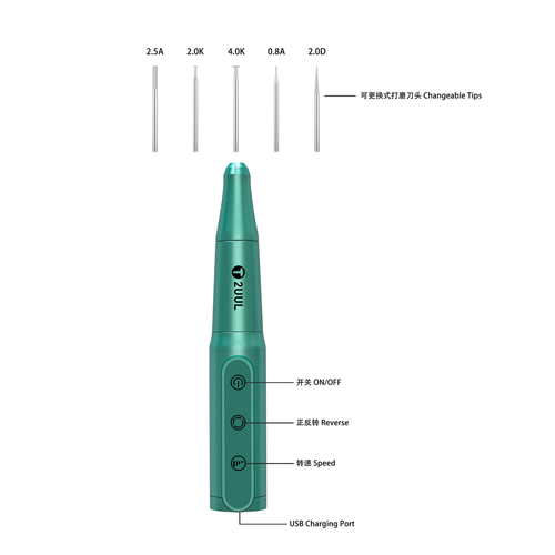 Alat za poliranje I obradu 2UUL Chargeable Polish Pen slika 4