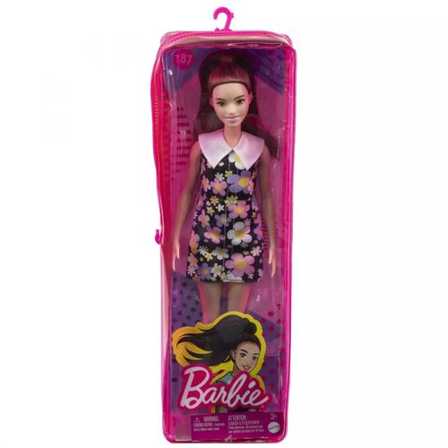 Barbie Lutka Fashionistas u haljini sa cvetnim dezenom Mattel HBV19 slika 2