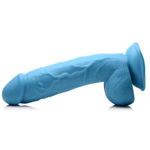 Dildo Poppin - 20 cm, plavi slika 4