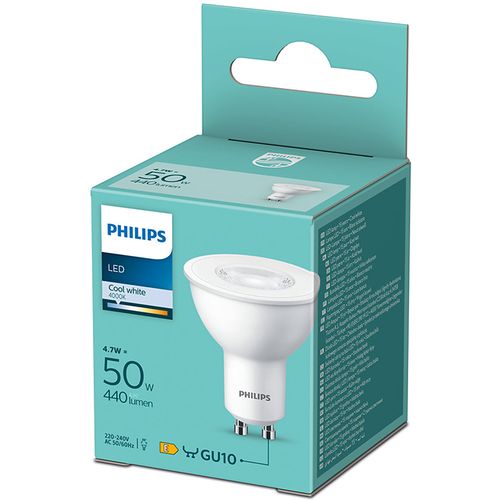 PS792 Philips LED sijalica 4,7W (50W) GU10 CW 4000K 36D ND 1PF/6 DISC slika 1