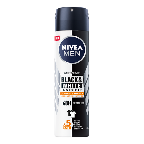 NIVEA DEO Black&White Ultimate Impact dezodorans u spreju za muškarce 150ml slika 1