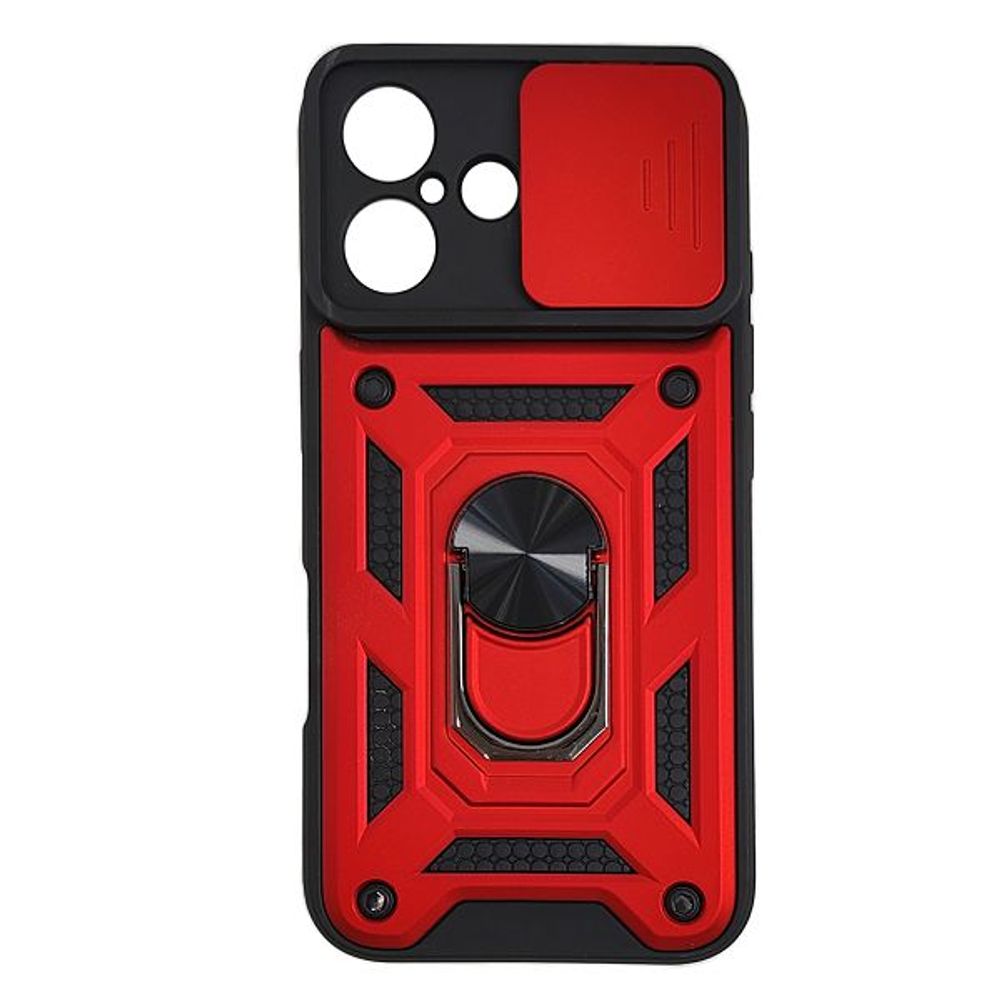 MM TPU IPHONE 16 - ANTI-SHOCK WITH RING crvena slika 1