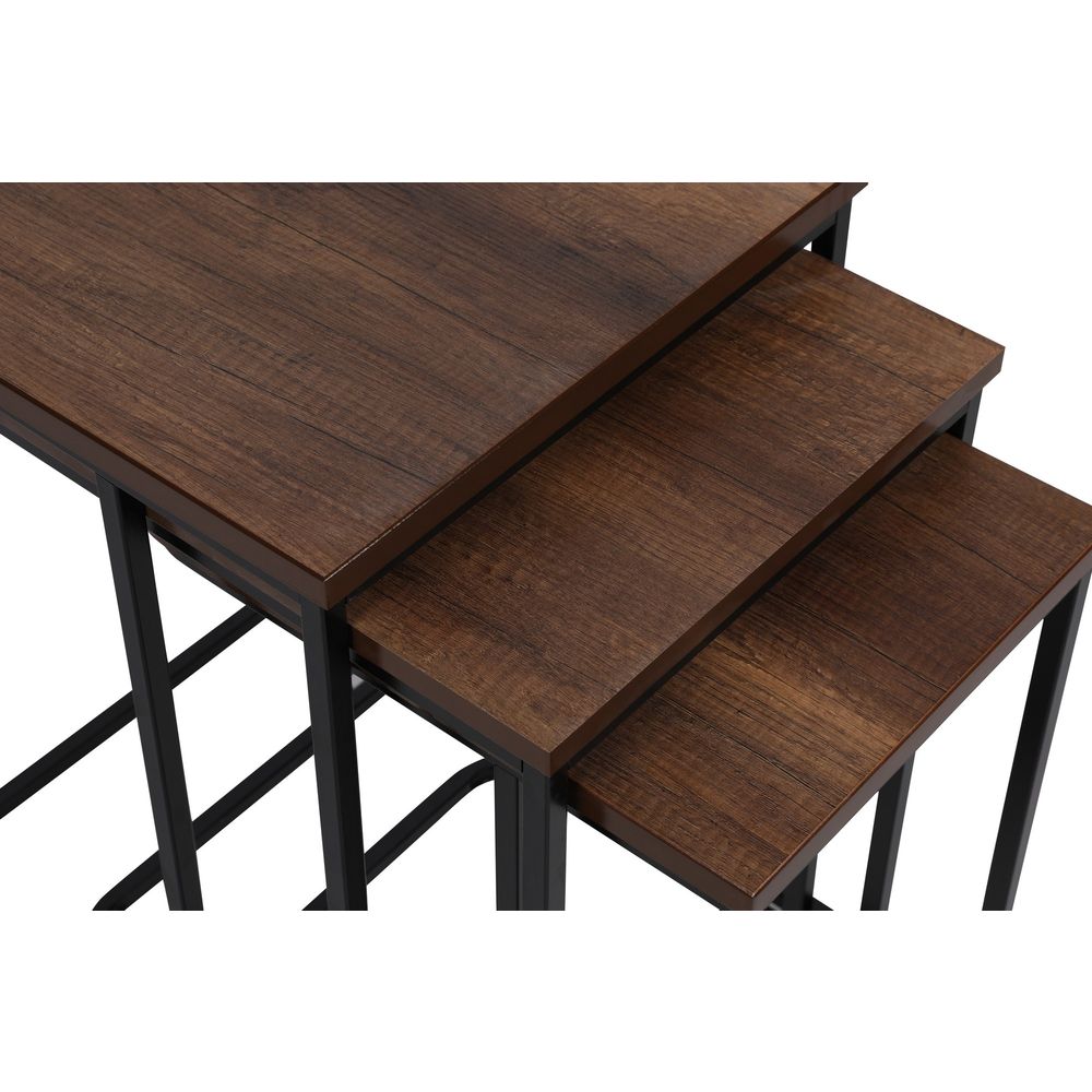 Ce Metal Zigon - 9401 Orašasti Crni Stolići za Gniježđenje (Set od 3 Komada) slika 5