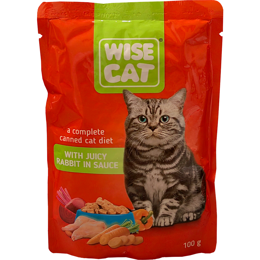 Wise Cat hrana za mačke u sosu od zečetine 100g  slika 1