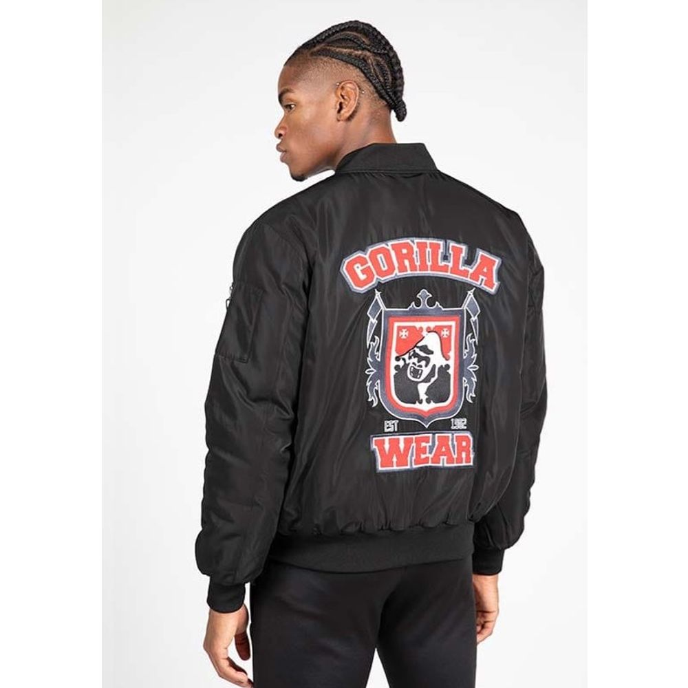 Gorilla Wear COVINGTON Bomber Jakna, Crna slika 2